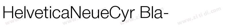 HelveticaNeueCyr Bla字体转换